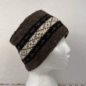 Lambswool ear warmer earmuffs made in Nepal wool knit lined made in Nepal